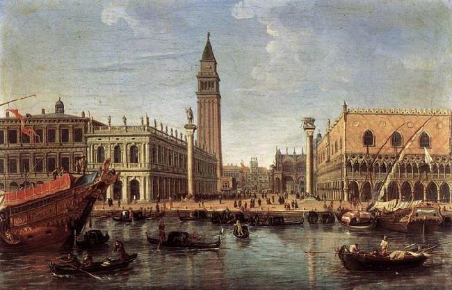WITTEL, Caspar Andriaans van The Piazzetta from the Bacino di San Marco oil painting image